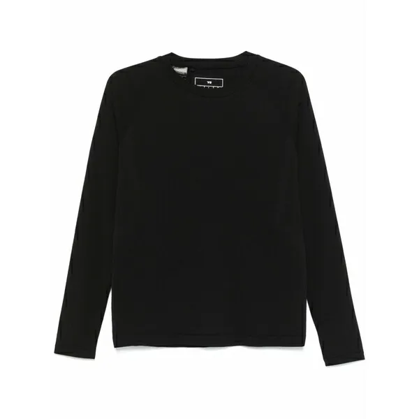 ワイスリー メンズ パーカー・スウェットシャツ アウター W run knit sweatshirt Black