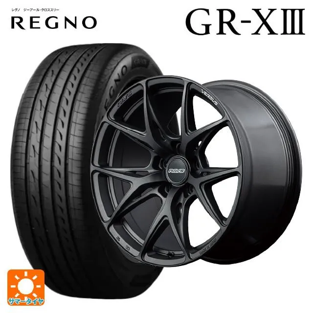 送料無料 サマータイヤホイールセット 235/55R19 101V ブリヂストン レグノ GR-X3 正規品 レイズ ベルサス VV21S 19-8J
