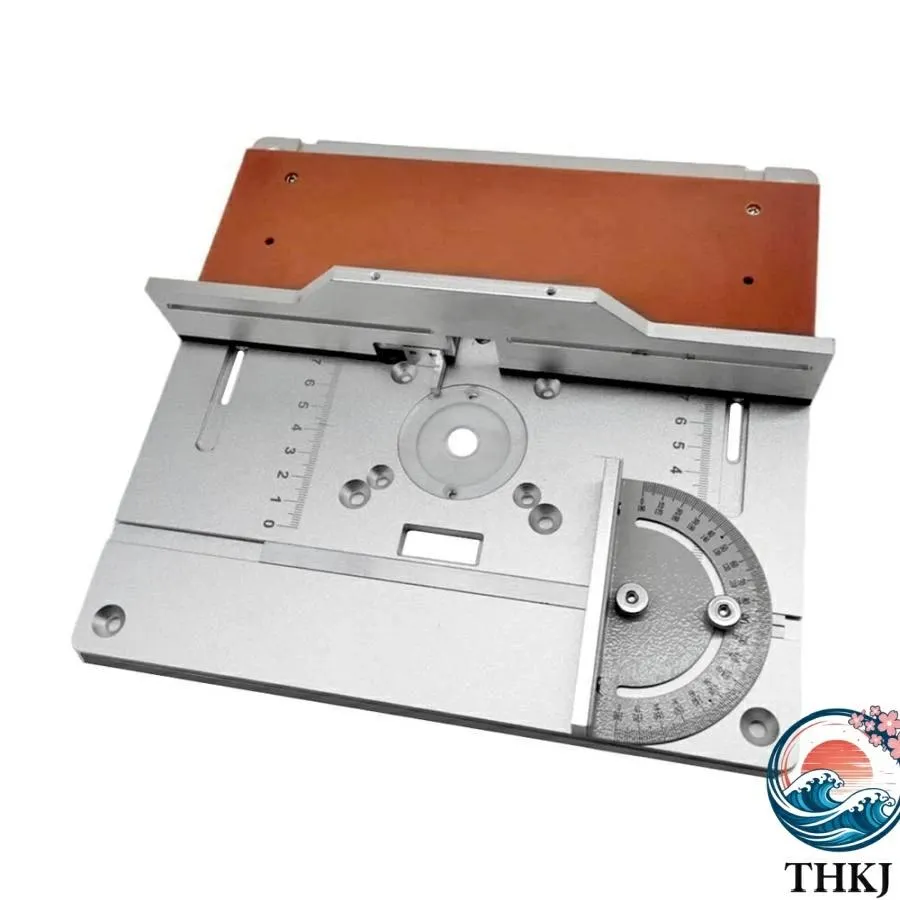 4個セット ルーターテーブル インサートプレート アルミニウム合金 THKJ 木材フライス フリップボード トリミングマシン 彫刻補助ツール おしゃれ 快適