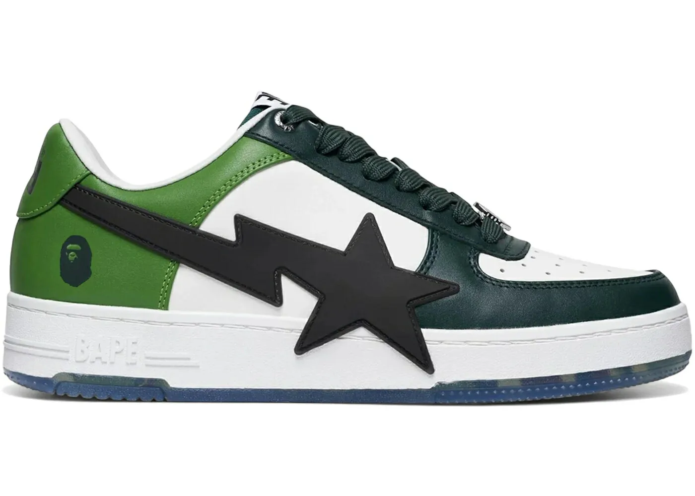 ベイプ 緑 グリーン スニーカー メンズ BAPE A BATHING APE STA OS DARK GREEN /