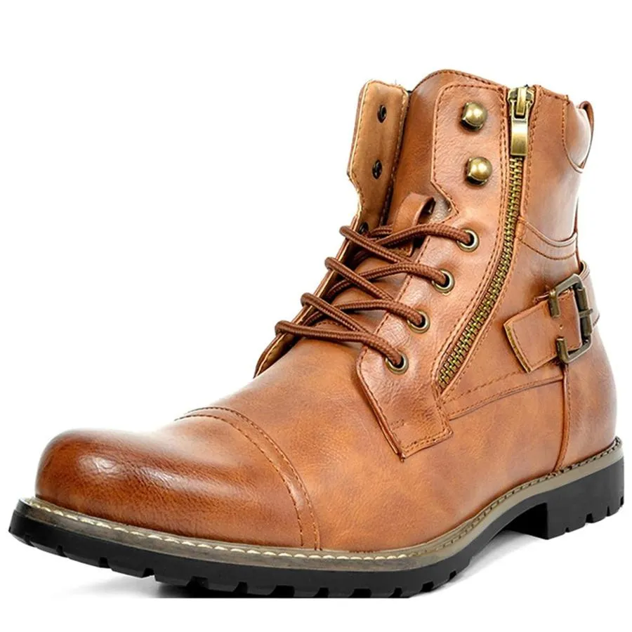 【並行輸入品】CHUUMEE Men's Boots Men's Casual Boots Motorcycle Combat Ankle D