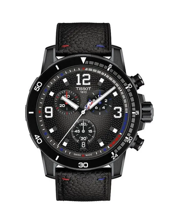 ティソット レディース アクセサリー 腕時計 Tissot Supersport NBA Special Edition Chronograph, 45mm Black/Black ブラック
