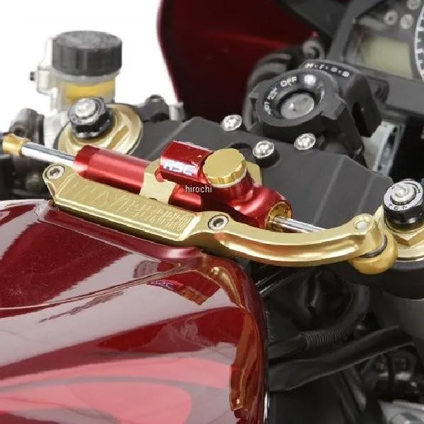 22111025 ハイパープロ HYPERPRO CNCステアリングダンパーステー 75mm/TYPE-1 04年-05年 CBR1000RR ゴールド JP店