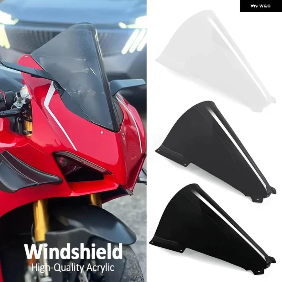並行輸入品 オートバイ ウインドシールド ドゥカティ PANIGALE V4 V4S 2020-2024 ウインドスクリーン 高さ調整 ウインドシールド