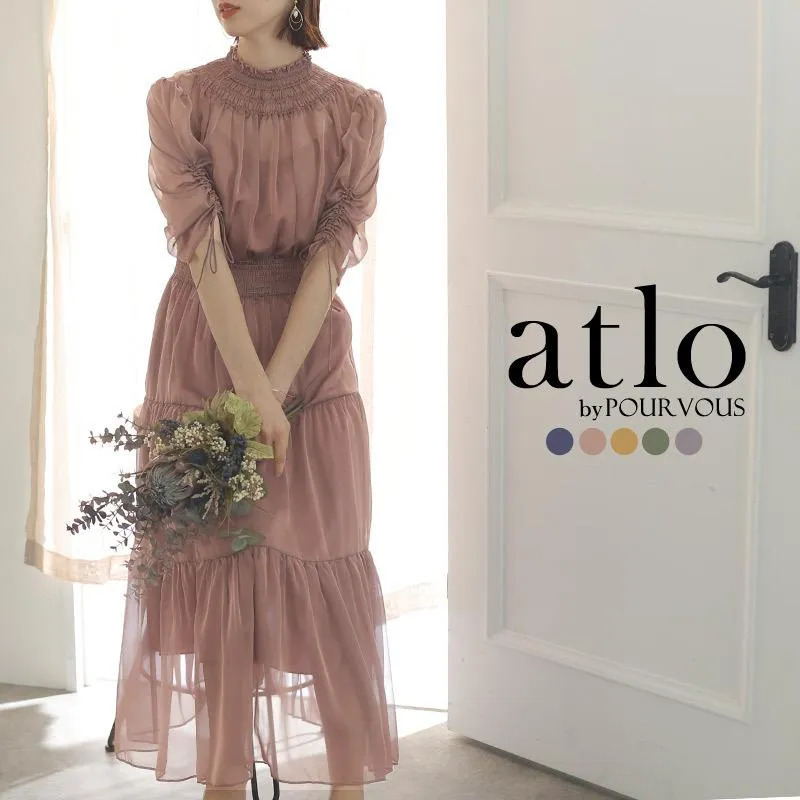 パーティードレス 結婚式 服装 ドレス フォーマル ワンピース 即日発送 韓国 ロング丈 体型カバー 顔合わせ お呼ばれ 20代 40代 大きいサイズ プチプラ 袖あり