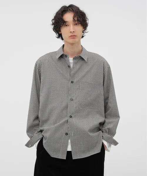 シャツ DRY WOOL GINGHAM SHIRT メンズ