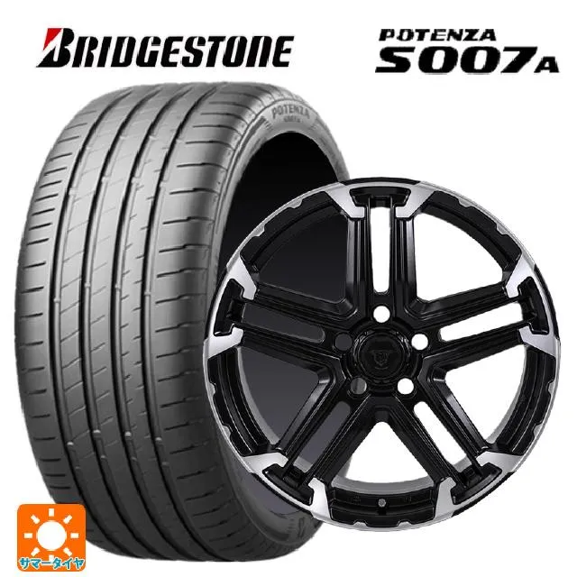 送料無料 サマータイヤホイールセット 245/45R18 100Y XL ブリヂストン ポテンザ S007A 正規品 ジャパン三陽 ジェイピースタイル