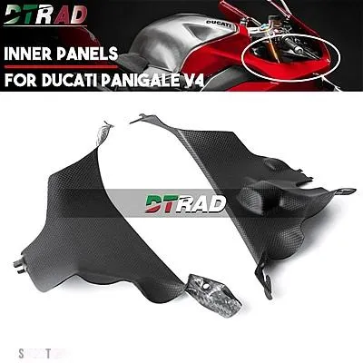 互換品 ドゥカティ パニガーレ V4 V4S V4R 2018-2023 100% カーボンインナーパネル エアダクトカバー サイドフェアリングキット バイクアクセサリー