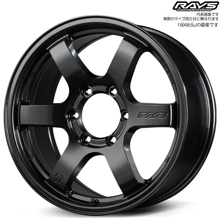 レイズ 57DR-X (AXZ) 1本 18×9.0J+0 6H 139.7 φ112 RAYS gram LIGHTS スーパーダークガンメタ