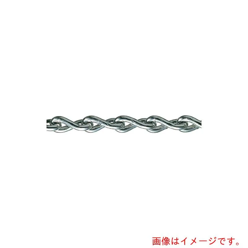 水本機械製作所 ＳＵＳ３０４ステンレスツイストリンクチェーン ３Ｔ－Ｂ １４．１～１５ｍ 【品番：3T-B-15C】