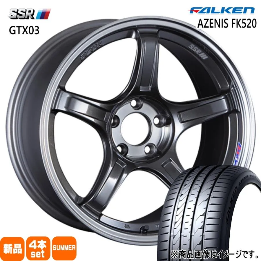 トヨタ GRヤリス RZ PA16 ファルケン 225/40R18 92Y XL AZENIS FK520 夏用 サマータイヤ GTX03 18インチ