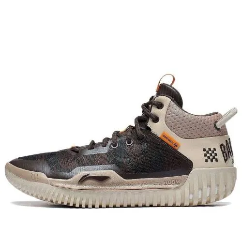 リーニン 黒色 ブラック 茶色 ブラウン ベージュ BLACK BROWN スニーカー メンズ LI-NING BADFIVE 3 ABFT025-1 / BLACK BROWN BEIGE
