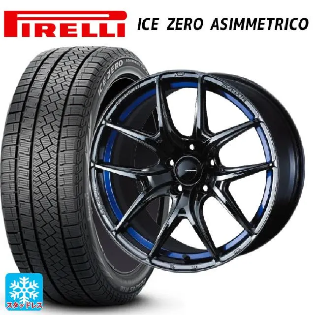 送料無料 スタッドレスタイヤホイールセット 245/40R18 97H XL ピレリ アイスゼロ アシンメトリコ 正規品 # ウェッズ ウェッズスポー