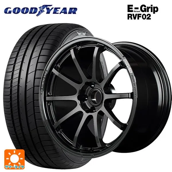 ホンダ ステップワゴン(RP6~8)用 205/55R17 95V XL グッドイヤー エフィシェントグリップ RVF02 グラムライツ 57NR