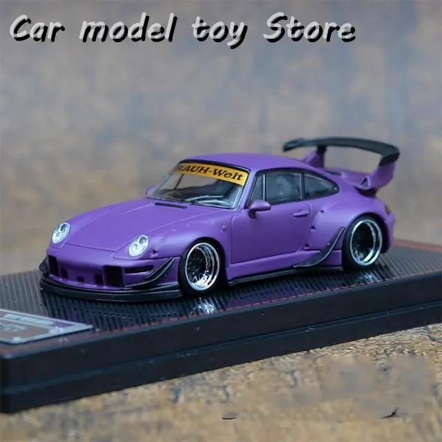【並行輸入品】ポルシェ  ダイキャスト 1/64スケール 911 RWB 人形付き シミュレーション合金車モデル 静的ディスプレイ コレクター向け