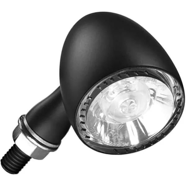 KM182-200 ケラーマン Kellermann Bullet 1000 Extreme/バレット 1000 エクストリーム マットブラック/クリアー アンバー 1個売り HD店