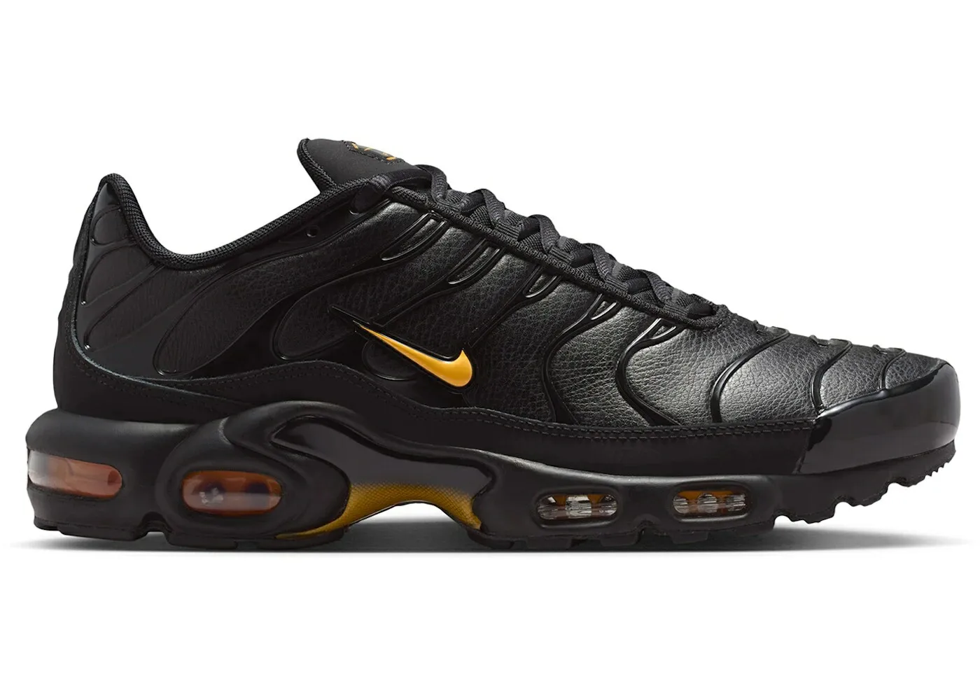 ナイキ マックス プレミアム 黒色 ブラック レーザー 橙 オレンジ ローズ ゴールド エアマックスプラス スニーカー メンズ NIKE AIR MAX PLUS PREMIUM BLACK LASER ORANGE / BLACK METALLIC ROSE GOLD LASER