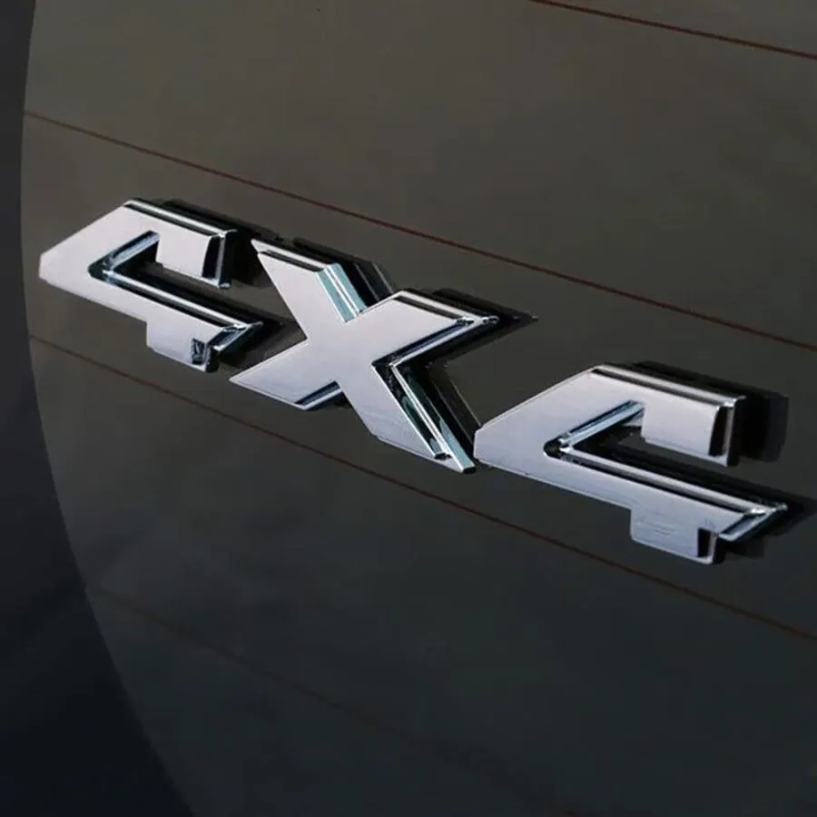 【並行輸入品】1Pc 4x4 Emblem 3D Flat Logo Nameplate Badge Rear Tailgate 552774
