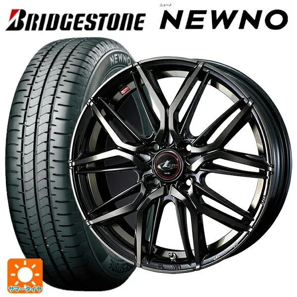送料無料 サマータイヤホイール 4本セット 2026年製 165/70R14 81S ブリヂストン ニューノ 正規品 ウェッズ レオニス LM 14-