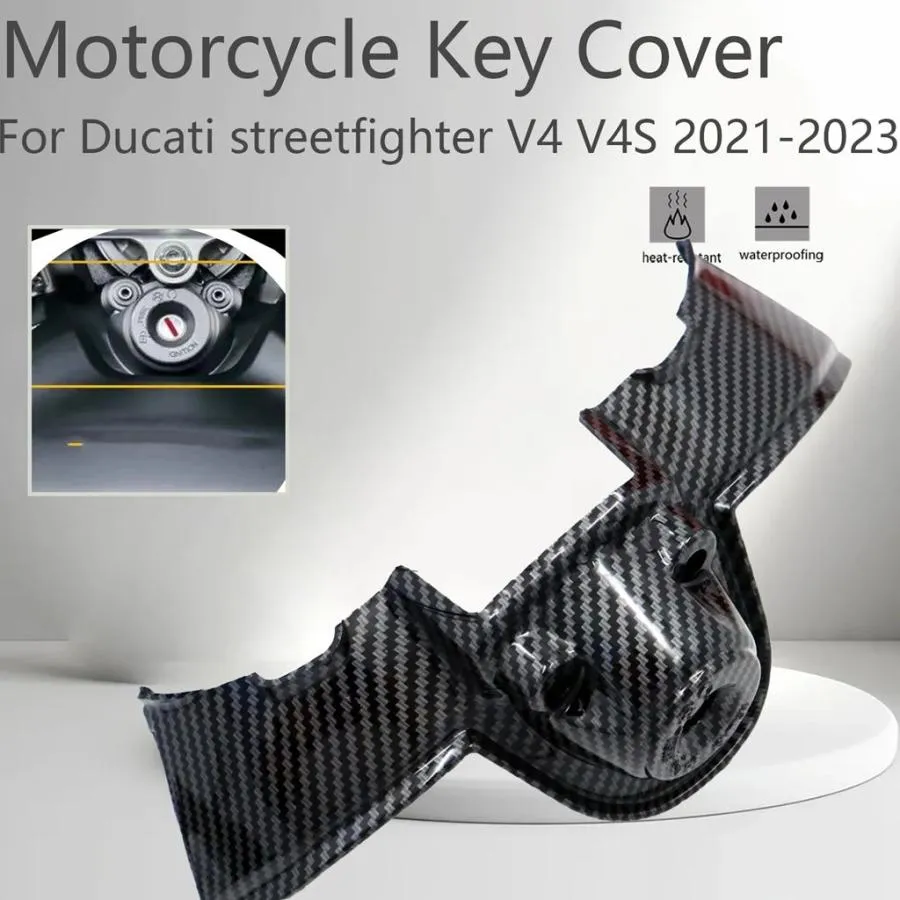 並行輸入品 バイクキーカバー点火キャップキーロックガードアクセサリー ABS カーボンフェアリング ドゥカティ ストリートファイ