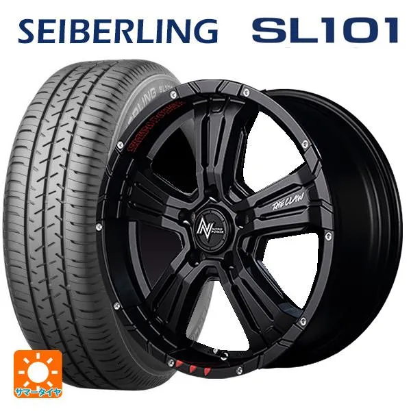 送料無料 サマータイヤホイールセット 215/65R16 98S セイバーリング セイバーリング SL101(ブリヂストン工場生産） エムアイディー