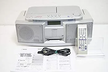 【中古】Victor ビクター JVC RC-T1MD-S シルバー CD-MDポータブルシステム Clavia クラビア （CD／MDデッキ）（ラジカセ形状）