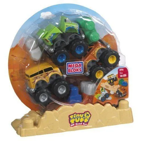 Mega Bloks Tiny 'N Tuff Off Road Vehicle Set ミニカー ミニチュア 模型 プレイセット自動車 ダイキャ
