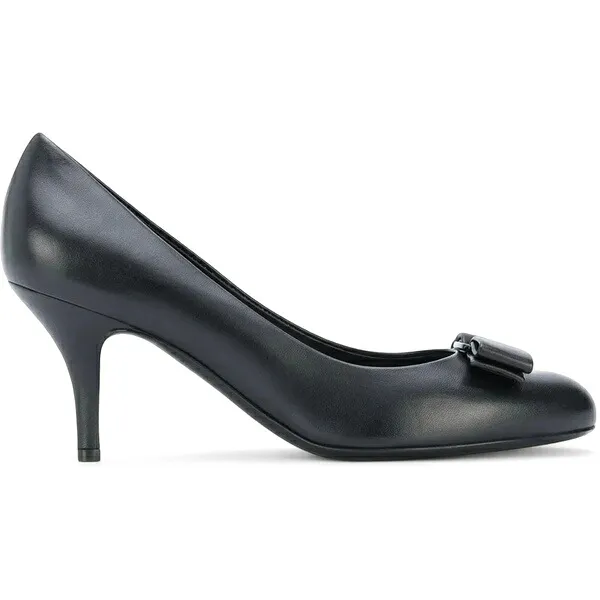 Ferragamo フェラガモ レディース スニーカー  【Ferragamo Carla Bow Detail Pumps Black (Women)】  サイズ US_W_4.5 Black