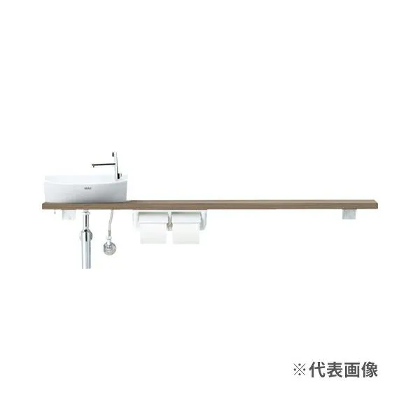 π●INAX/LIXIL キャパシア【YN-ALLECXKXHHX】ベッセル型 丸形手洗器 カウンター奥行160 カウンタープラン 左仕様 床給水・壁排水〔HH.F〕
