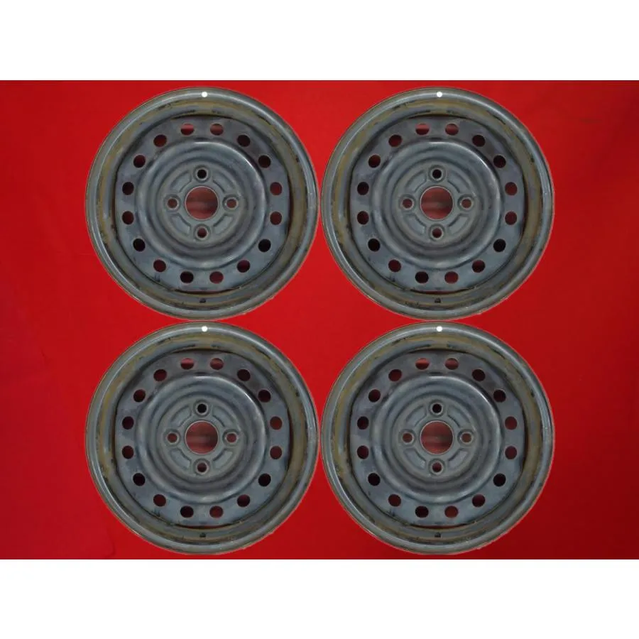 【激安 4本セット】ダイハツ ミライース 純正 スチール 鉄ホイール 鉄チン 中古品 14inch 4.5J インセット+45 PCD100 4穴 ハブ径Φ54 cc14