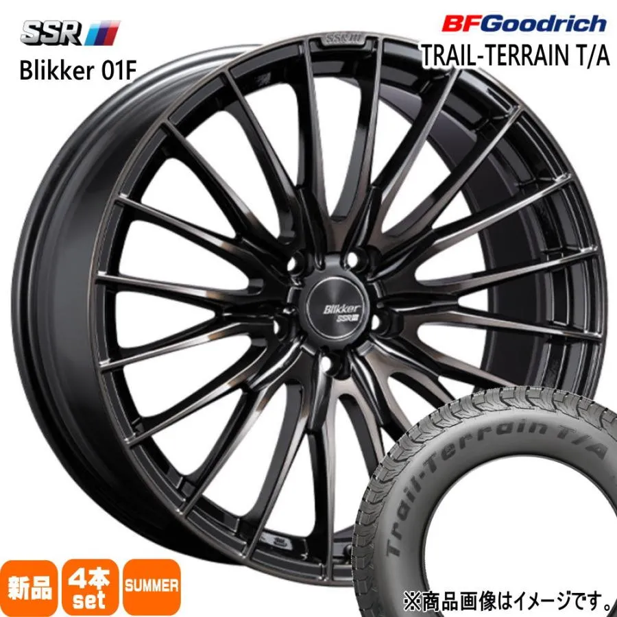 235/55R19 105H XL BFグッドリッチ TRAIL-TERRAIN T/A 夏用 サマータイヤ Blikke 01F クラウンスポーツ GN系アウトランダー 19インチ