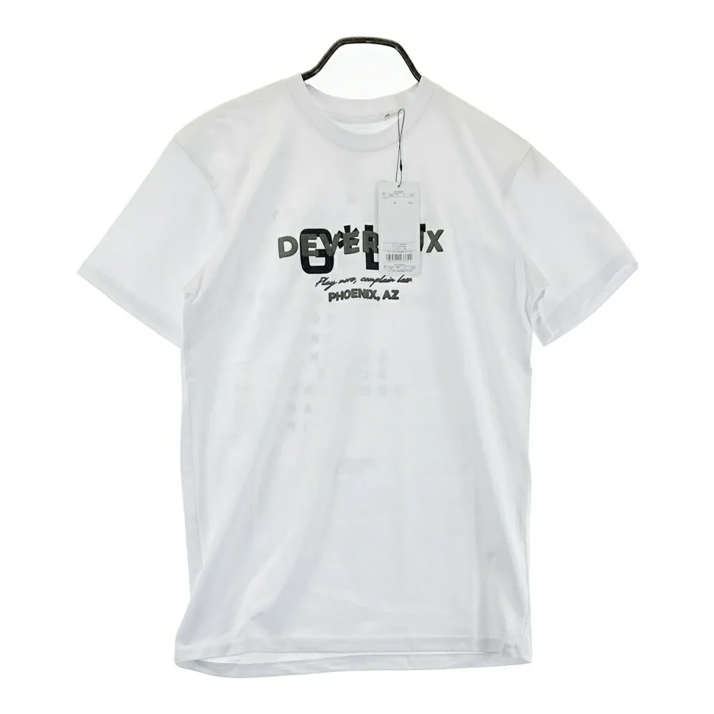 DEVEREUX GOLF デヴァローゴルフ  半袖Tシャツ  ホワイト系 SMALL 【中古】ゴルフウェア メンズ