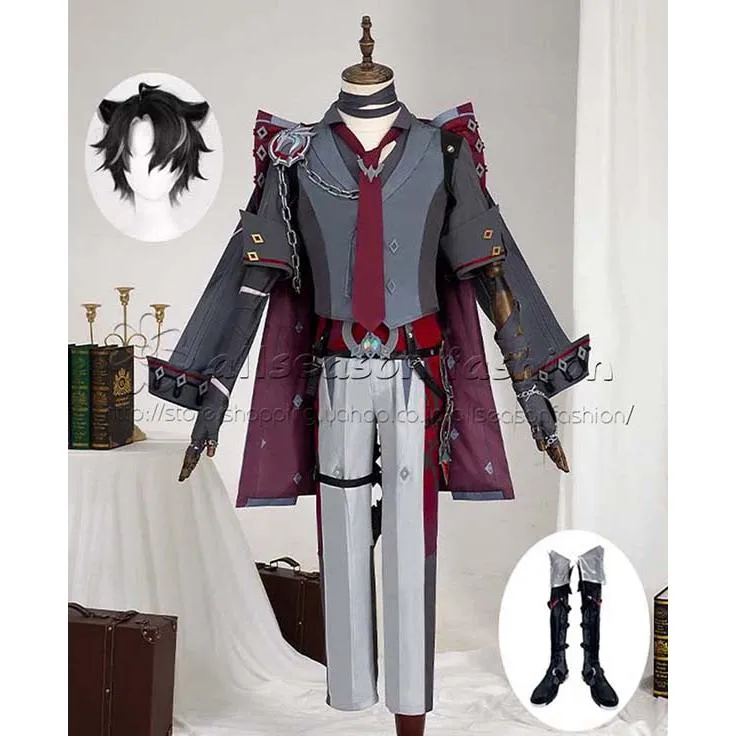 原神 げんしん genshin 風 Wriothesley リオセスリ コスプレ衣装 ウィッグ コスチューム cosplay イベント 演出服 アニメ変装 仮装 ハロウィン