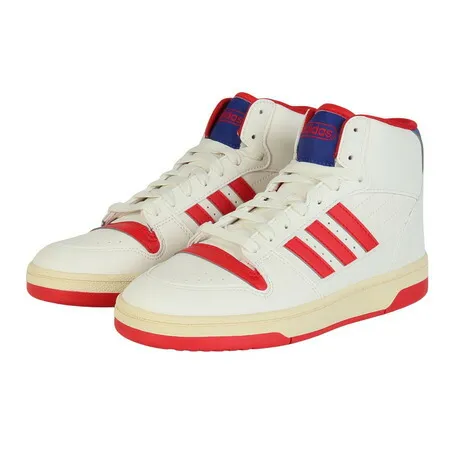 アディダス（adidas）（メンズ、レディース）スニーカー スポーツシューズ ターンアラウンド ミッド ホワイト レッド OPO50-JQ1530 スポーツ カジュアル シューズ