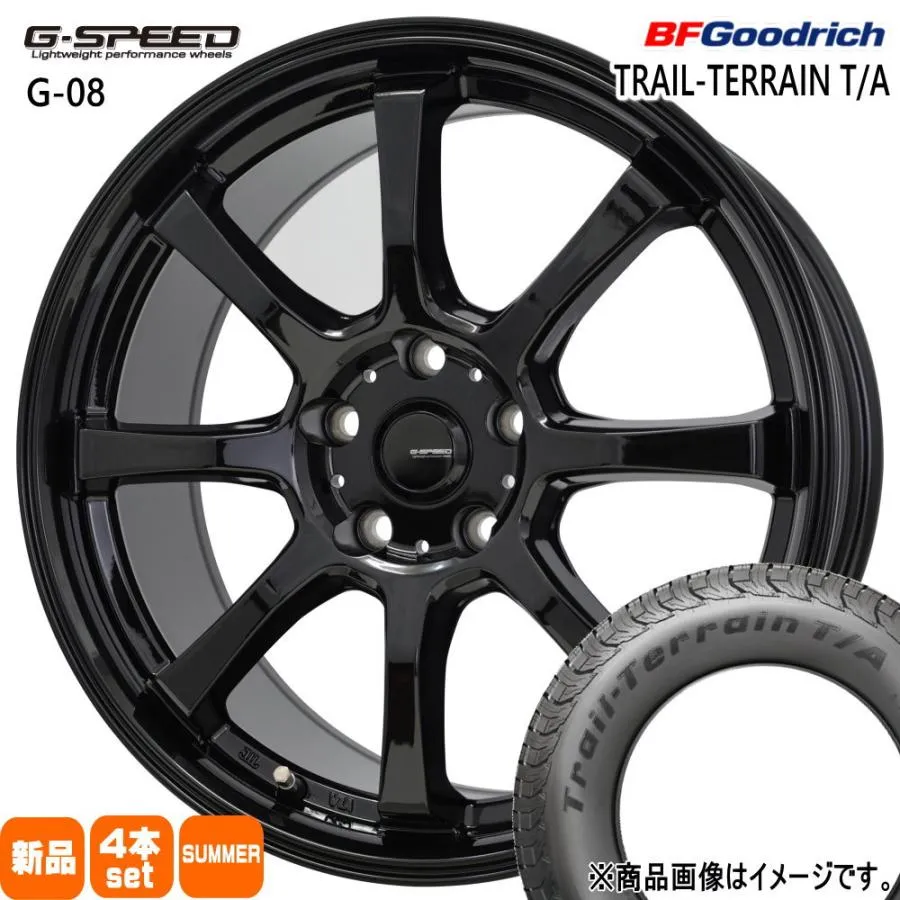 30系アルファード/デリカD5/T31エクストレイル BFグッドリッチ 225/60R17 99H TRAIL-TERRAIN T/A 夏用 サマータイヤ G・speed G-08 17インチ