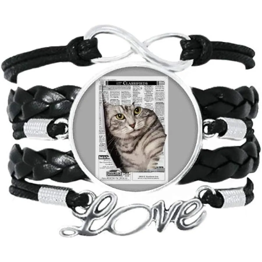 【並行輸入品】OFFbb-USA Animals Tear Cats Hide Art Deco Gift Fashion Bracelet Love
