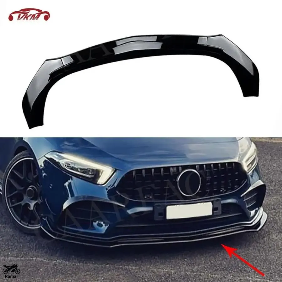 【並行輸入品】 フロント リップ スポイラー ベンツ A クラス W177 A180 A200 A35 AMG 2019年-2023 バンパー カバー カスタム パーツ