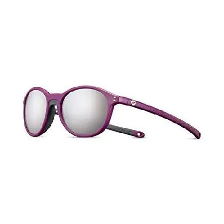 Julbo Flash Youth Sunglasses, Plum/Dark Gray Frame - Spectron 3 Smoke Lens w/Silver Mirror