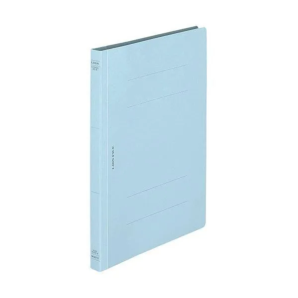 (まとめ) ライオン事務器 フラットファイル(環境)樹脂押え具 B5タテ 150枚収容 背幅18mm ライトブルー A-520KB5S 1セット(10冊) 〔×20セット〕