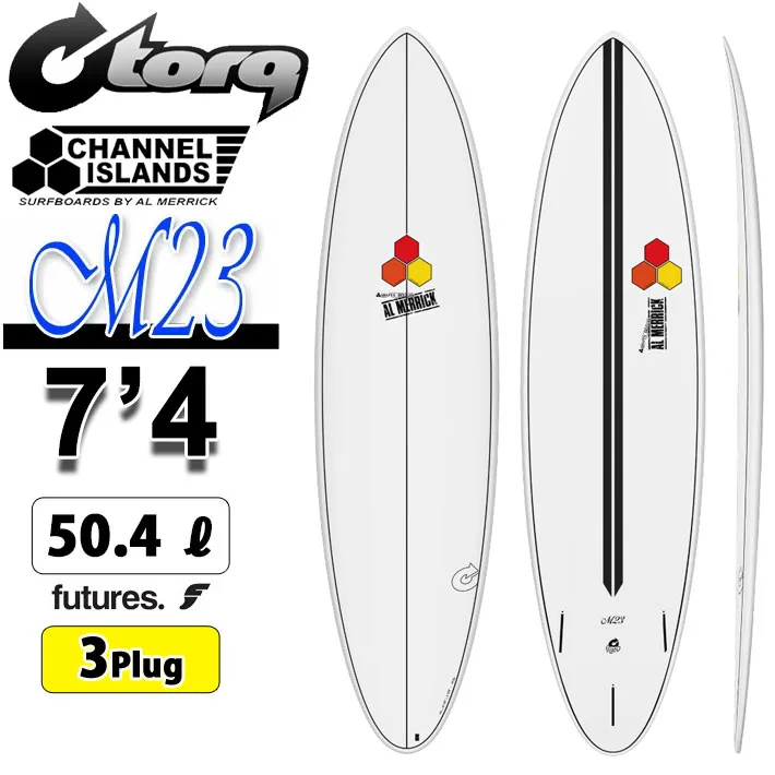 2026 torq surfboard トルク サーフボード X-LITE M23 74 [White Pinline] エム23 ファンボード AL MERRICK アルメリック CHANNEL ISLANDS チャンネルアイランド エポキシボード ミッドレングス EPSボード サーフィン
