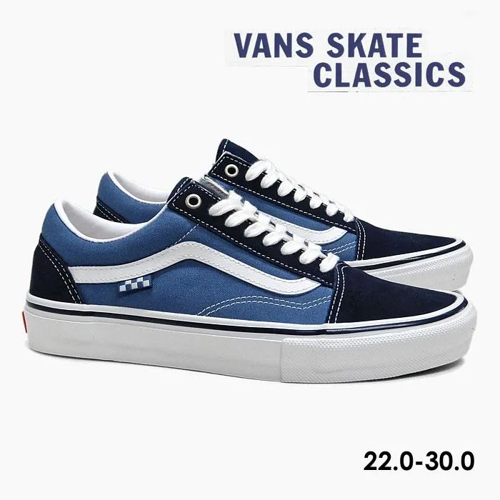 毎日発送 バンズ スケート オールドスクール VANS SKATE OLD SKOOL VN0A5FCBNAV スケシュー スニーカー ユニセックス キッズ ネイビー