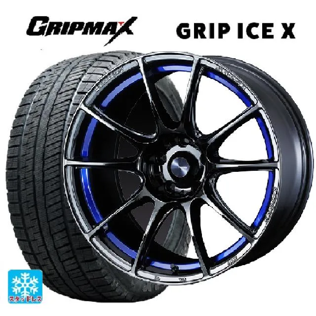 スバル レヴォーグ(VN系)用 225/45R18 95H XL グリップマックス グリップアイスX ブラックレター ウェッズスポーツ SA25R