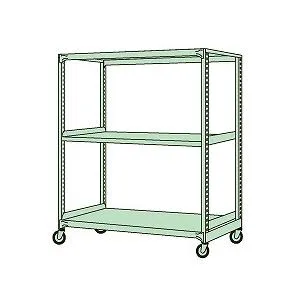 【直送品】 サカエ 中量キャスターラックMKSG型(ウレタン車・4輪自在) MKSG-9523U (186554) 【特大・送料別】