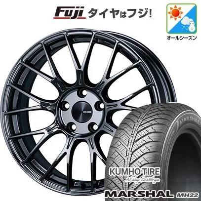 新品国産車用 5穴114.3車 オールシーズンタイヤ ホイール4本セット 235/55R18 クムホ マーシャル MH22(限定) ENKEI PFM1 LIMITED EDITION 18インチ