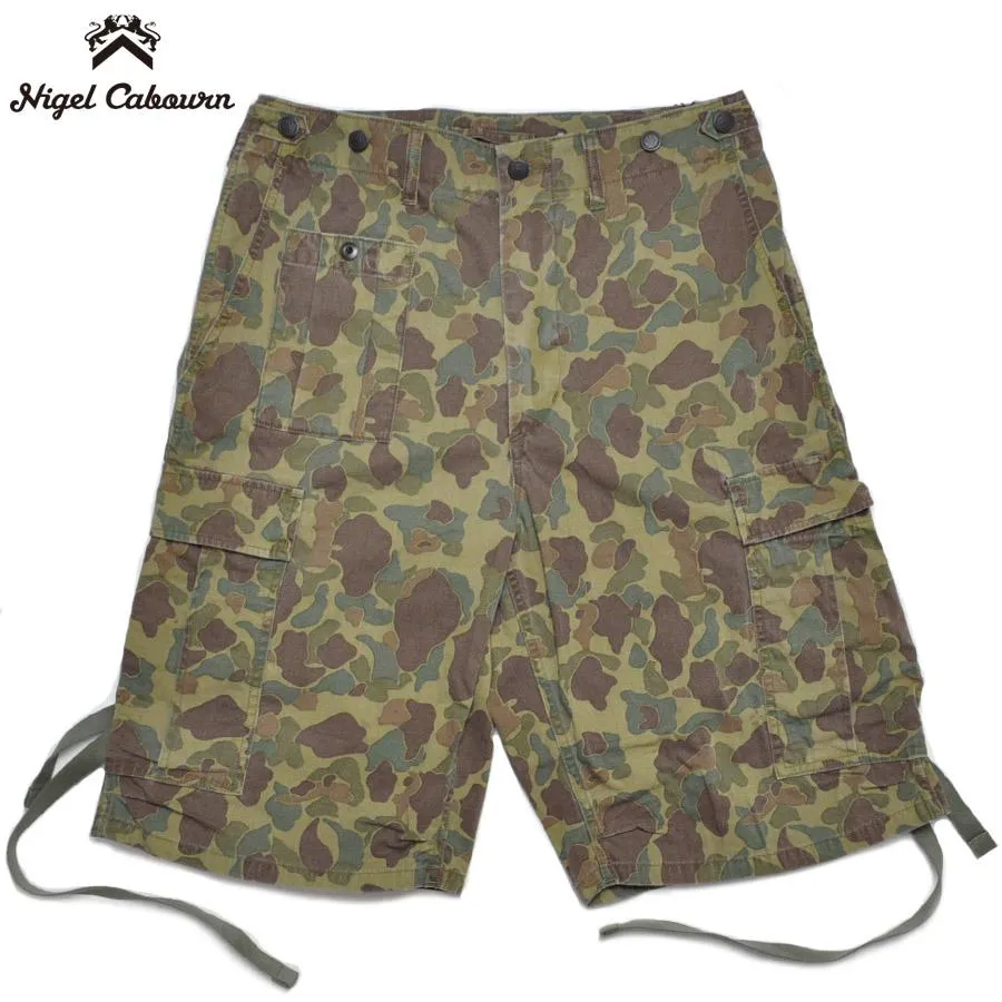 NIGEL CABOURN ナイジェルケーボン パンツ アーミーカーゴショーツ - ダックハンターカモ ARMY CARGO PANT - DUCK HUNTER 80520051014