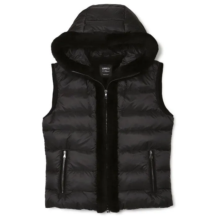 エンメティ / EMMETI / 切り替え ダウンベスト / ダウン × ムートン / GART GILET × SP MOUTON / 返品・交換不可
