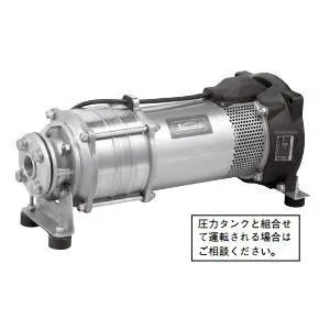 ●川本ポンプ【KUR3-506-Y3.7】60Hz ステンレス製水中タービンポンプ 三相200V 3.7kＷ KUR3-Y形 横置き専用品〔HE〕