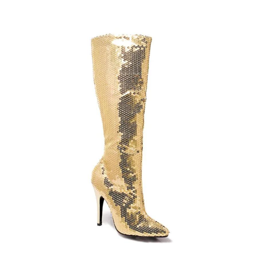 【並行輸入品】511 TIN 5" Sequins Knee Boot, Gold Size 12 511 TIN 5" Sequins Kne