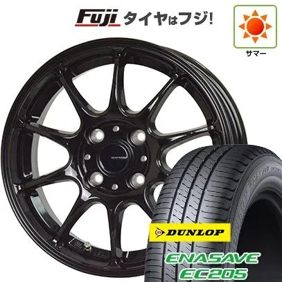 【新品国産車用4穴100】 | 夏タイヤ ホイール4本セット | 175/65R14 | ダンロップ エナセーブ EC205 | ホットスタッフ ジースピード G-07 | 5J 14インチ