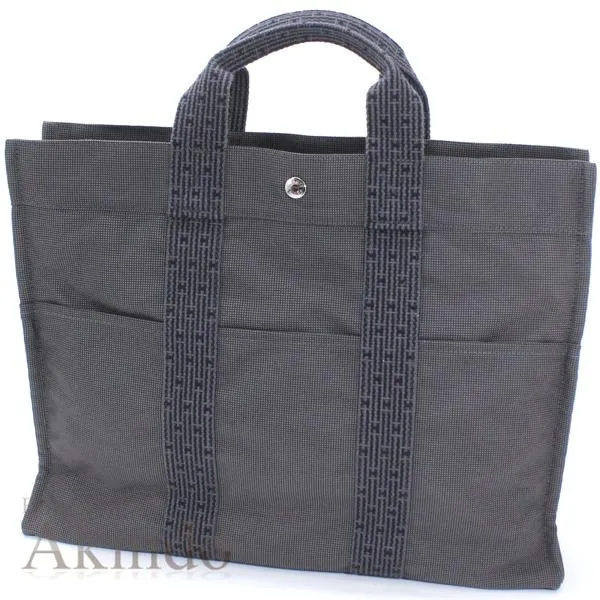 【新品・未使用】エルメス バッグ エールライン トート MM トートバッグ ハンドバッグ グレー ユニセックス HERMES